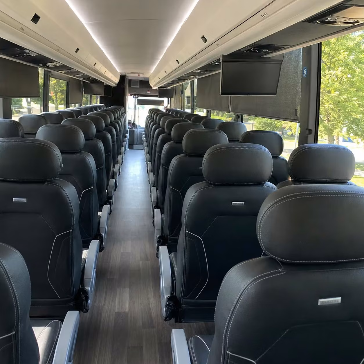 buffalo charter bus rental inside