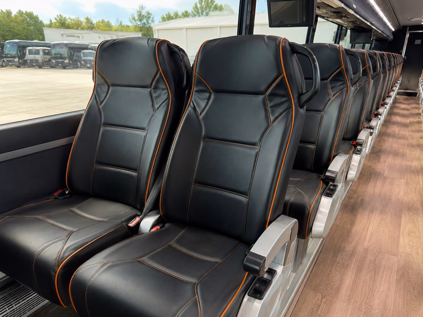 buffalo charter bus rental interior
